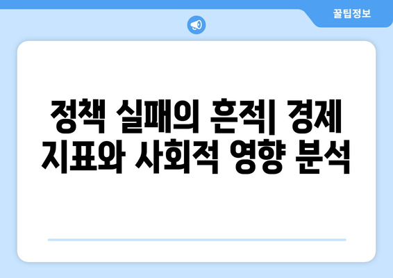 경제 정책의 실패 사례 분석