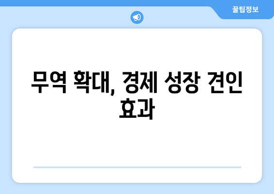 국제 무역과 경제 성장의 상관관계